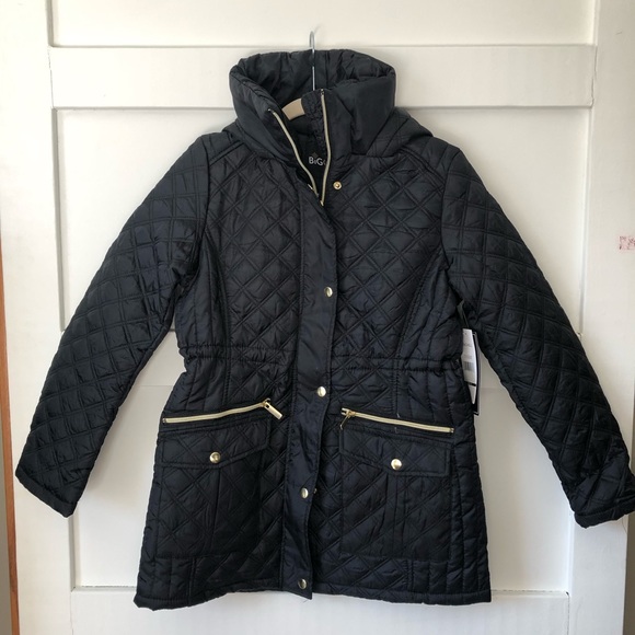 Big Chill Jackets & Blazers - New Hooded Black Quilted Coat jacket small